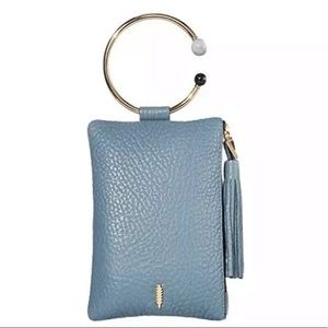 Thacker Authentic Metallic Clutch With Wristlet